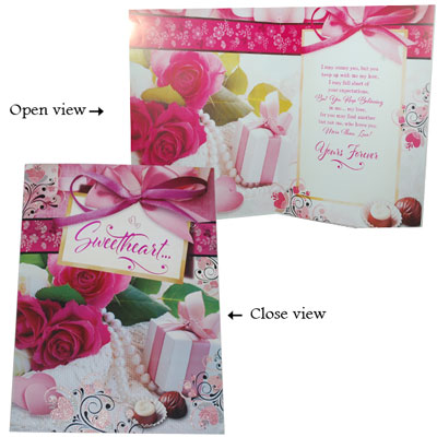 "Valentine Big Size Greeting Card -813-code011 - Click here to View more details about this Product